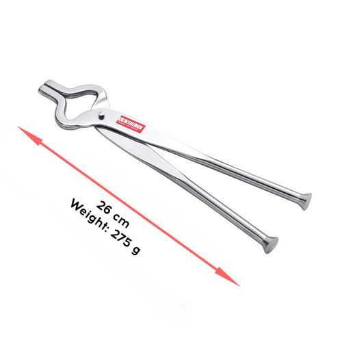 VOELT Premium Stainless Steel Sansi / Tong / Pakkad | Strong Reviting | Excellent Grip | 26 cm